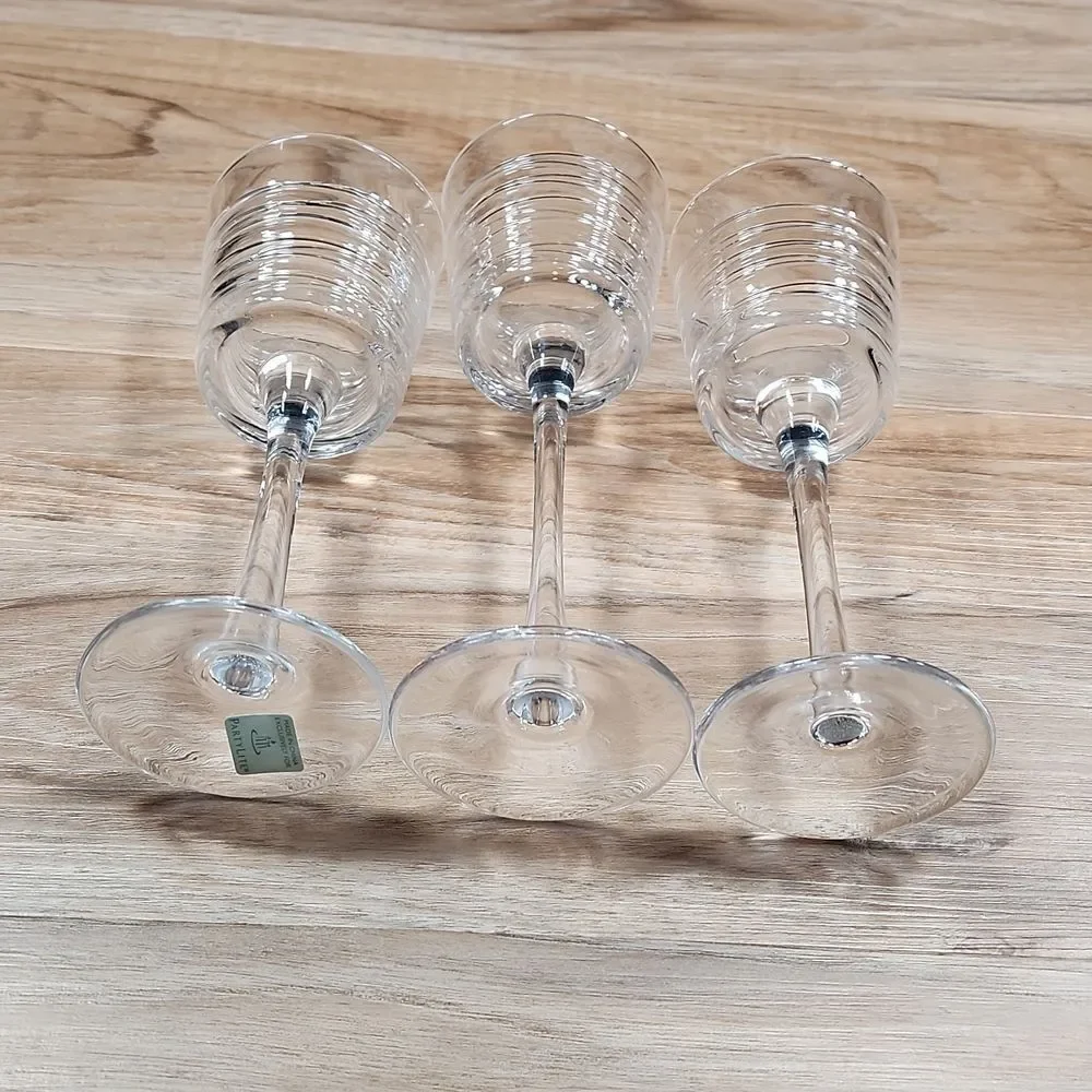 🔸️🔸️NIB PartyLite Clear Lines Votive Holder Trio - Picture 7 of 15